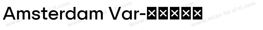 Amsterdam Var字体转换